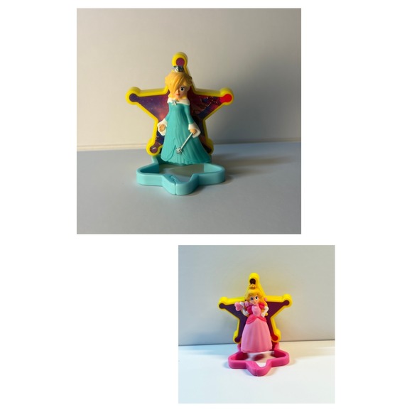 Other - McDonalds Super Mario Galaxy Happy Meal Toys Princess Bundle of 2 - #4, and #7